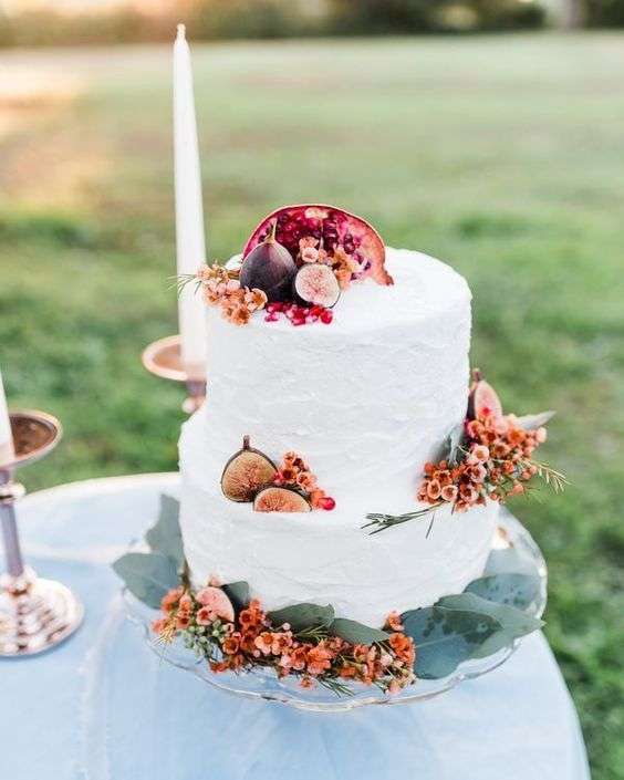 Pomegranate Wedding Cake