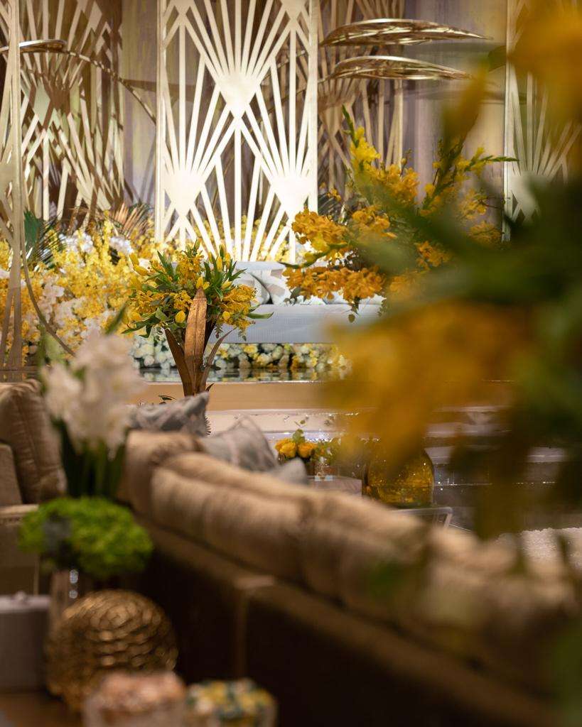 A Yellow Art Deco Luxury Wedding in Bahrain