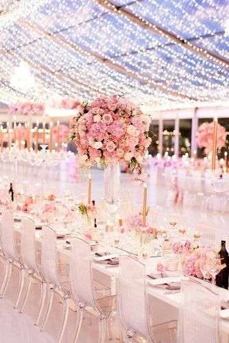 حفل زفاف باللون الوردي الأنيق