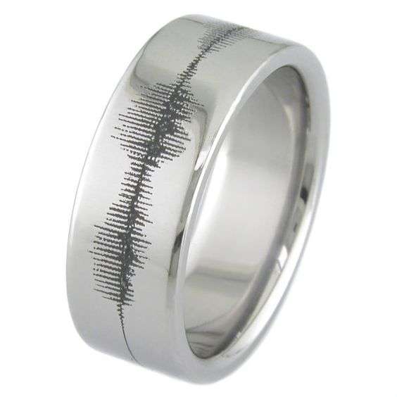 Latest Wedding Ring Trend: Voice Waveform 