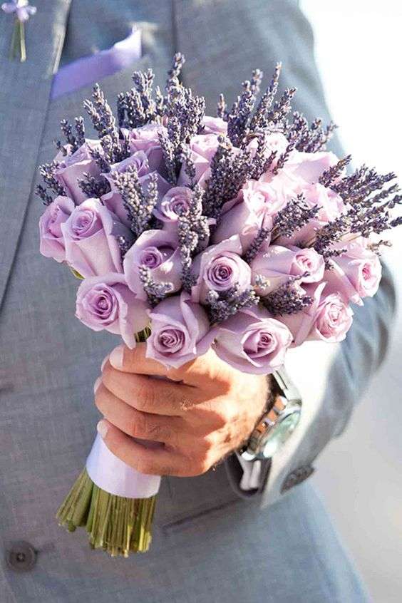 Pretty Purple Wedding Bouquets