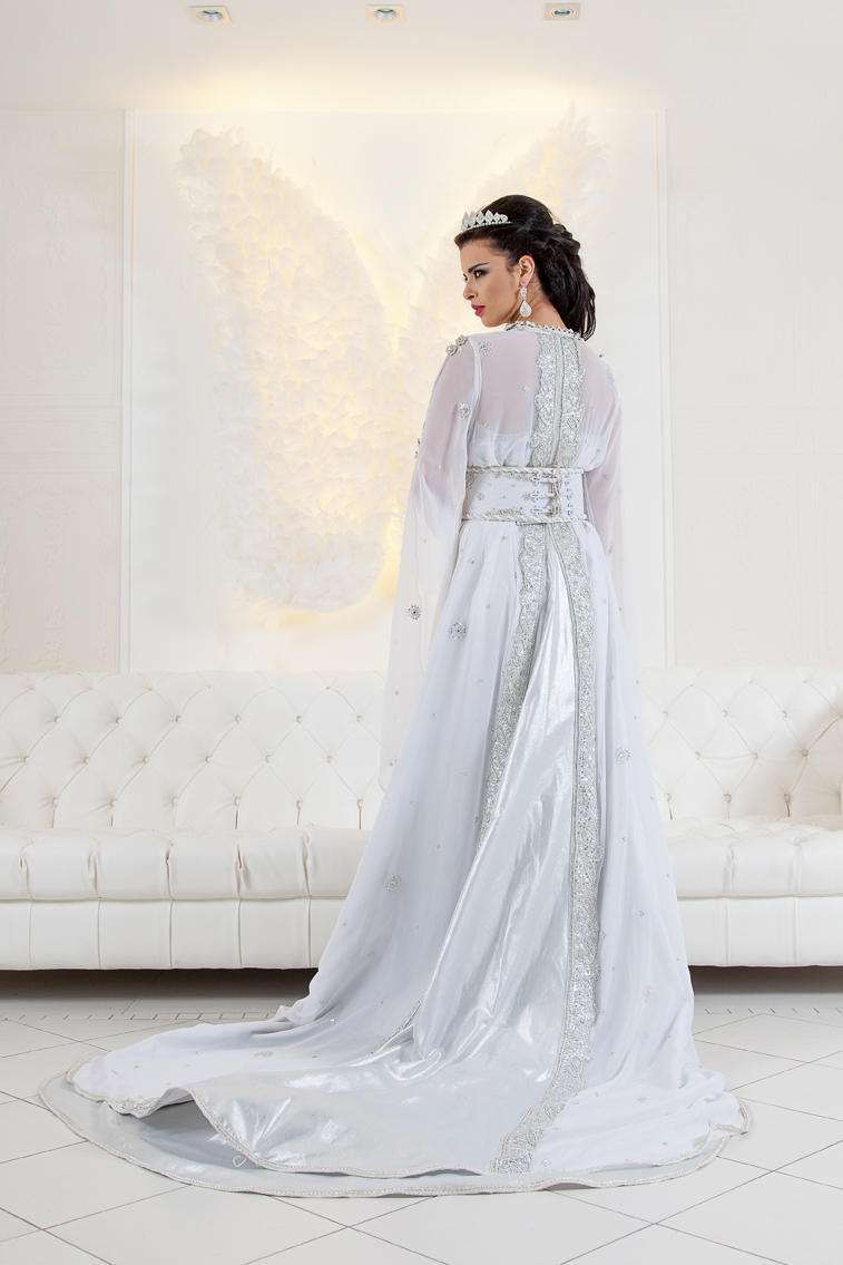 White Bridal Kaftans | Arabia Weddings