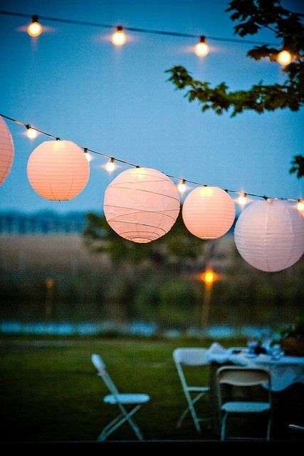 أفكار لتزيين حفل زفافك بالمصابيح الورقية 