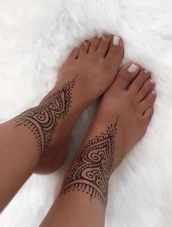 Henna Tattoo for Feet 1