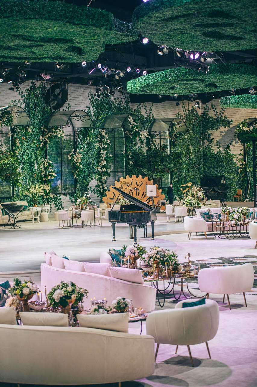 حفل زفاف من وحي الحديقة في قطر