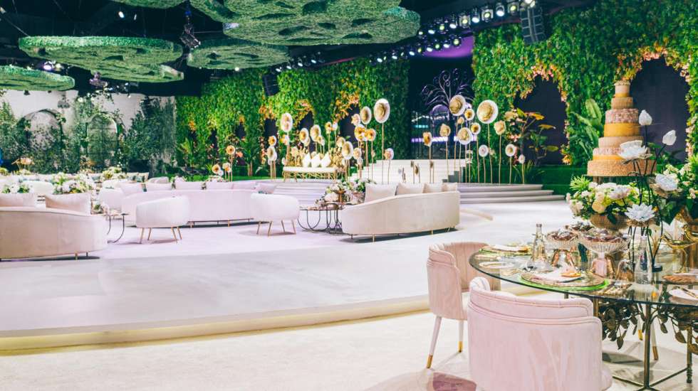 حفل زفاف من وحي الحديقة في قطر