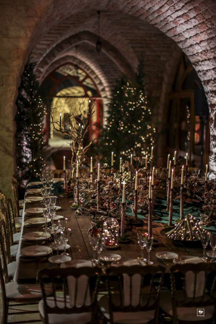 حفل زفاف ساحر بعيد الميلاد في لبنان