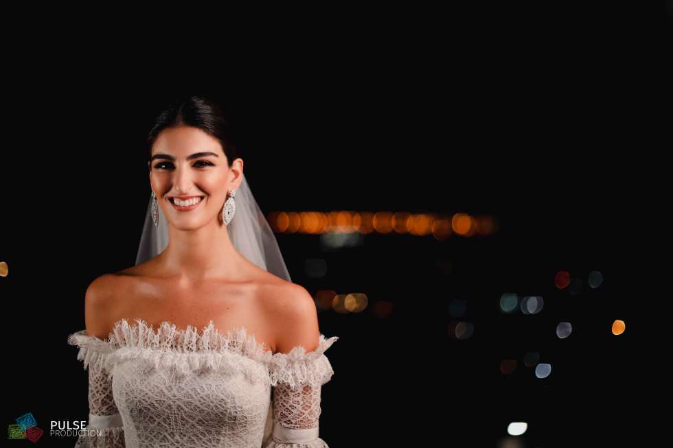 A Modern Blue and Metallics Wedding in Lebanon
