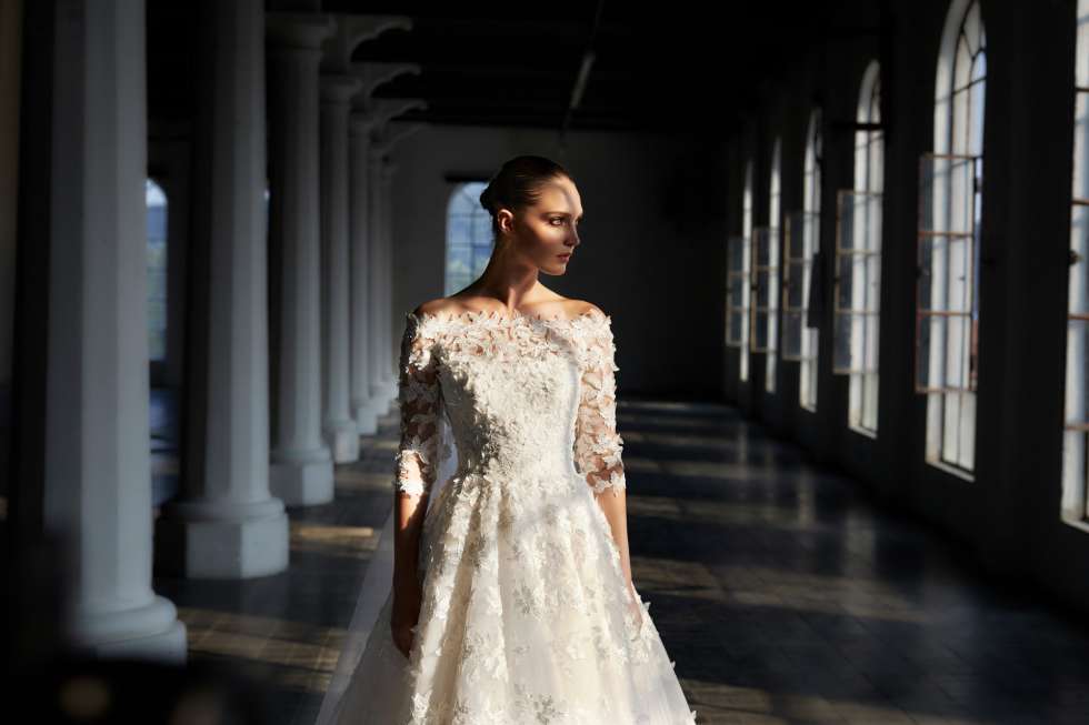 Peter Langner 2021 Wedding Dress Amandine with Cape 3