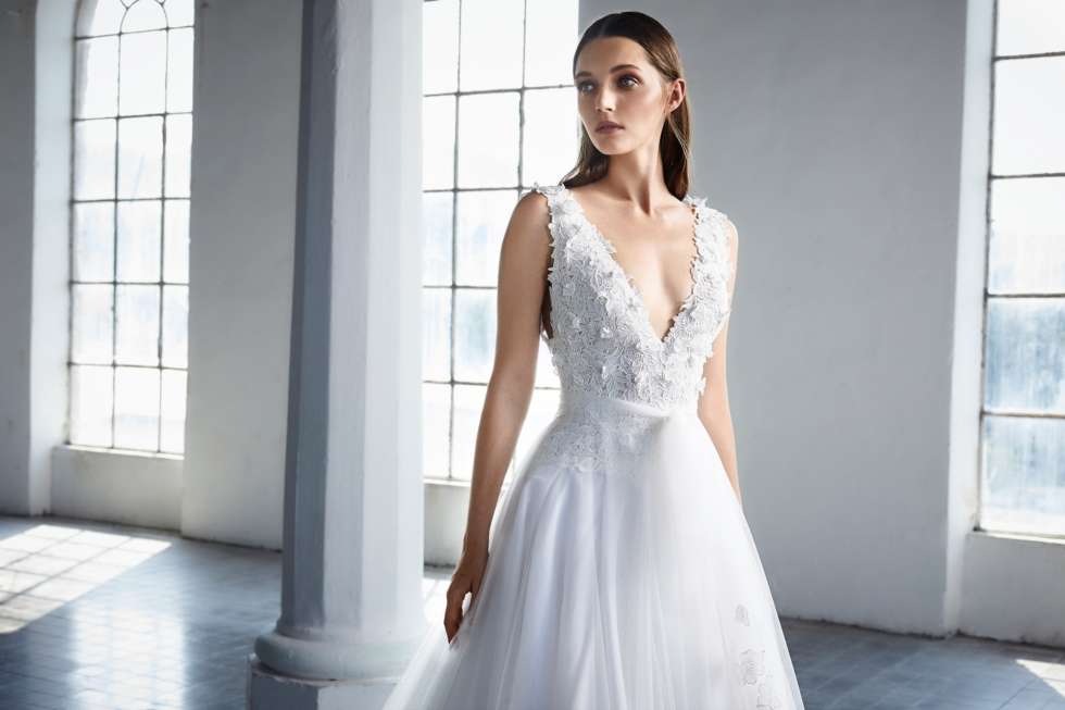 Peter Langner 2021 Wedding Dress Amber with Overskirt