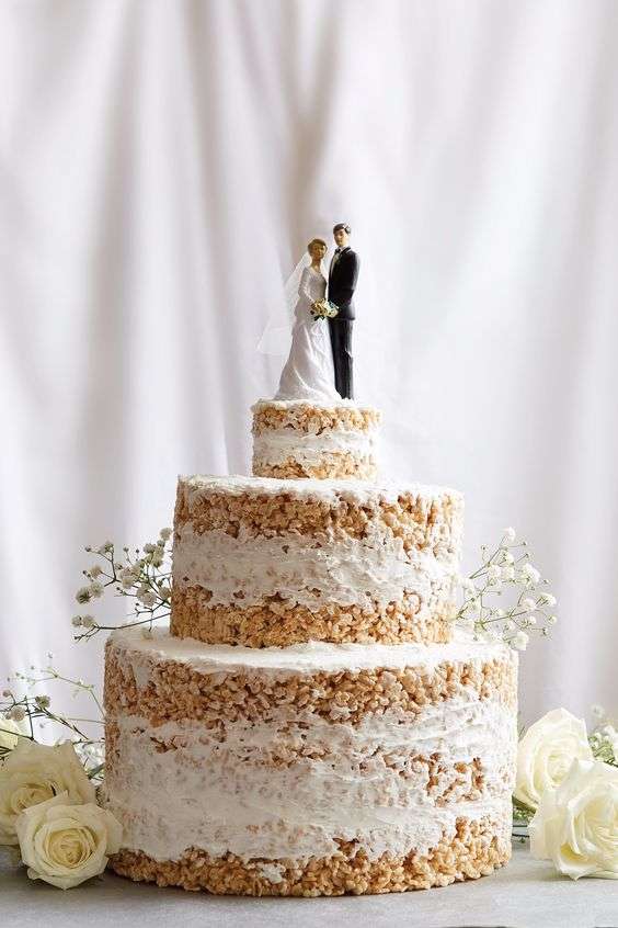 Wedding Cake Alternative: The Wedding Rice Krispie Cake