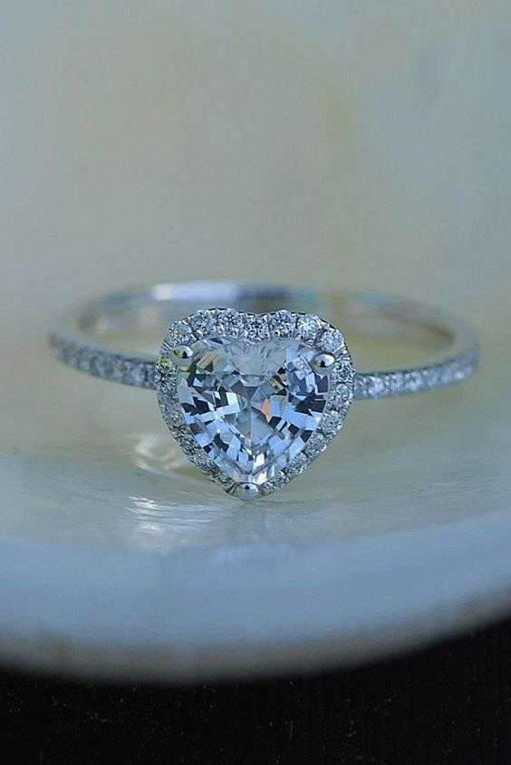 Heart Shaped Rings for Your Wedding Day Proposal