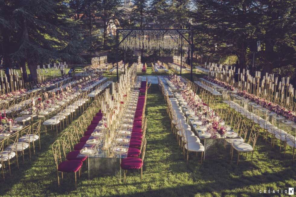 A Burgundy Garden Wedding in Lebanon