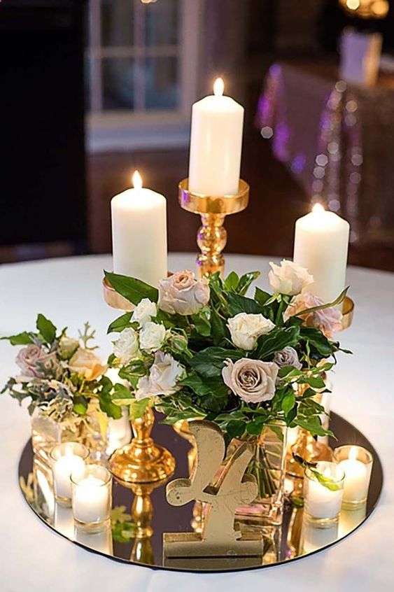 الشموع لحفل زفاف رومانسي وغير مكلف
