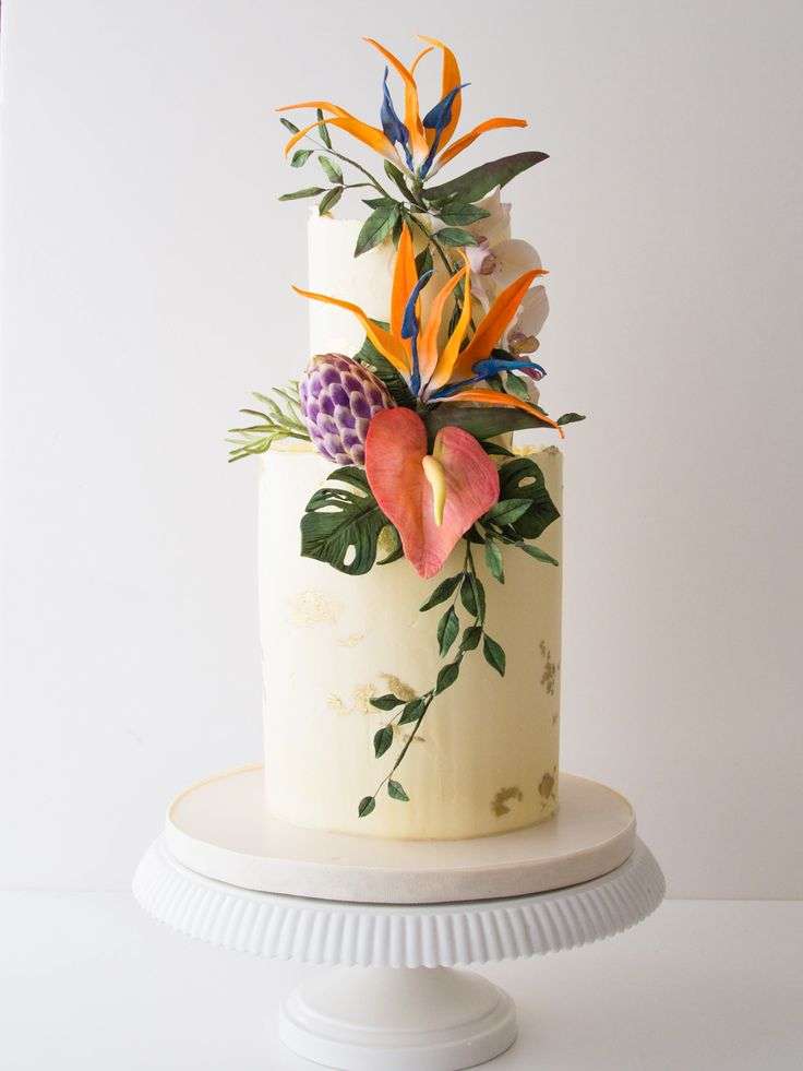 Tropical Wedding Cake Ideas 