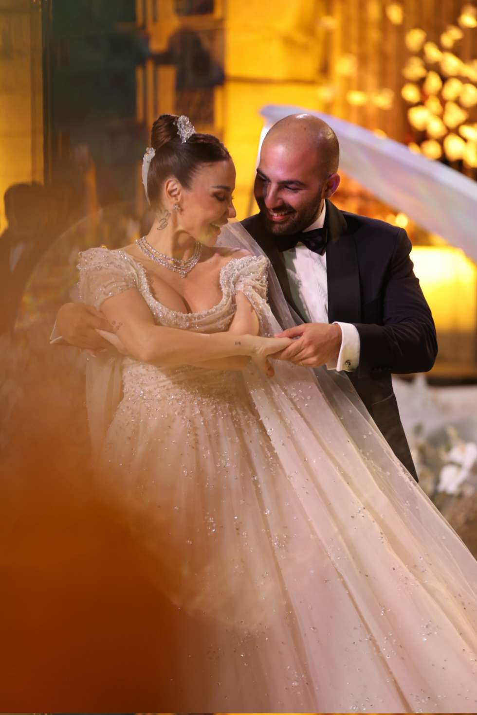 حفل زفاف أثيري ساحر في بيروت