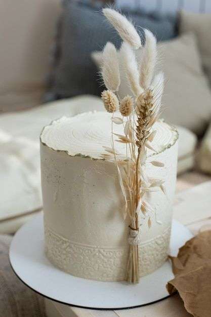 Simple Rustic Wedding Cake Ideas 
