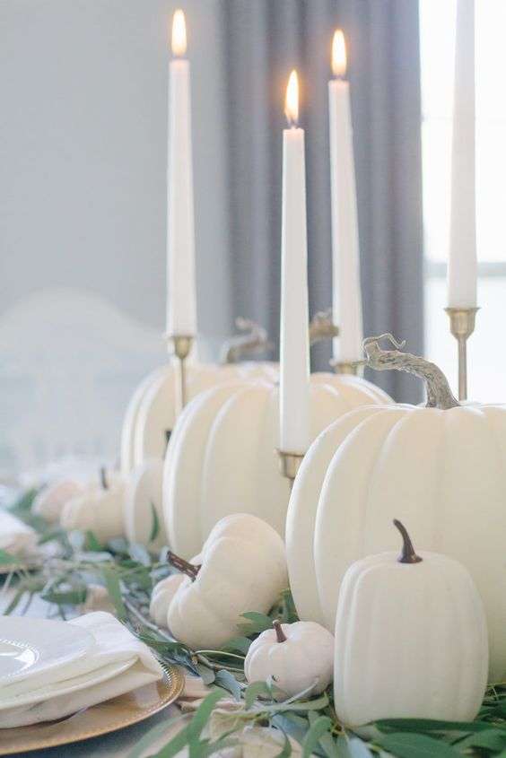 A White Pumpkin Wedding theme for Fall