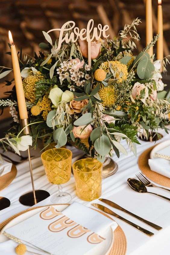 Your Wedding in Colors: Mustard Yellow and Orange