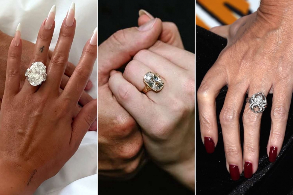 أجمل دبل خطوبه فى العالم من وحي خواتم النجمات