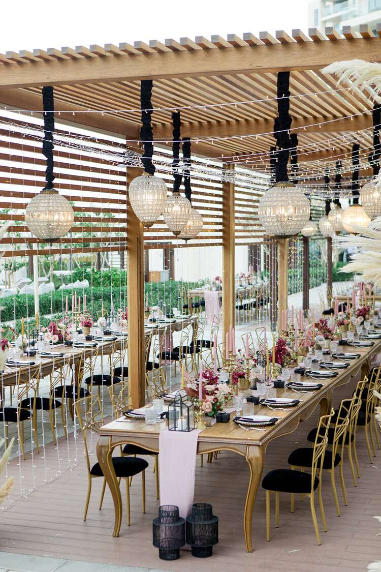 Outdoor wedding at Vida Emirates Hills