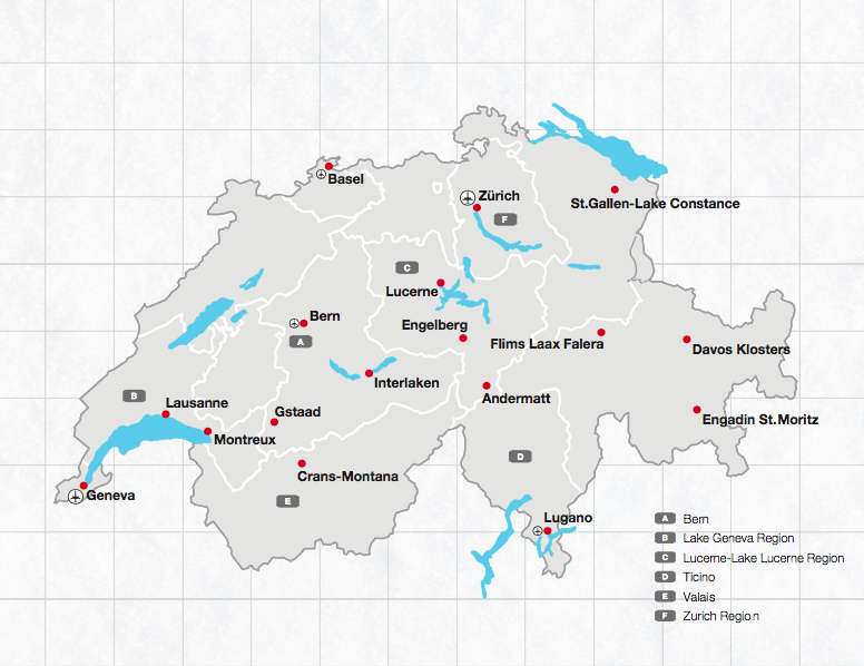 Map of Switzerland