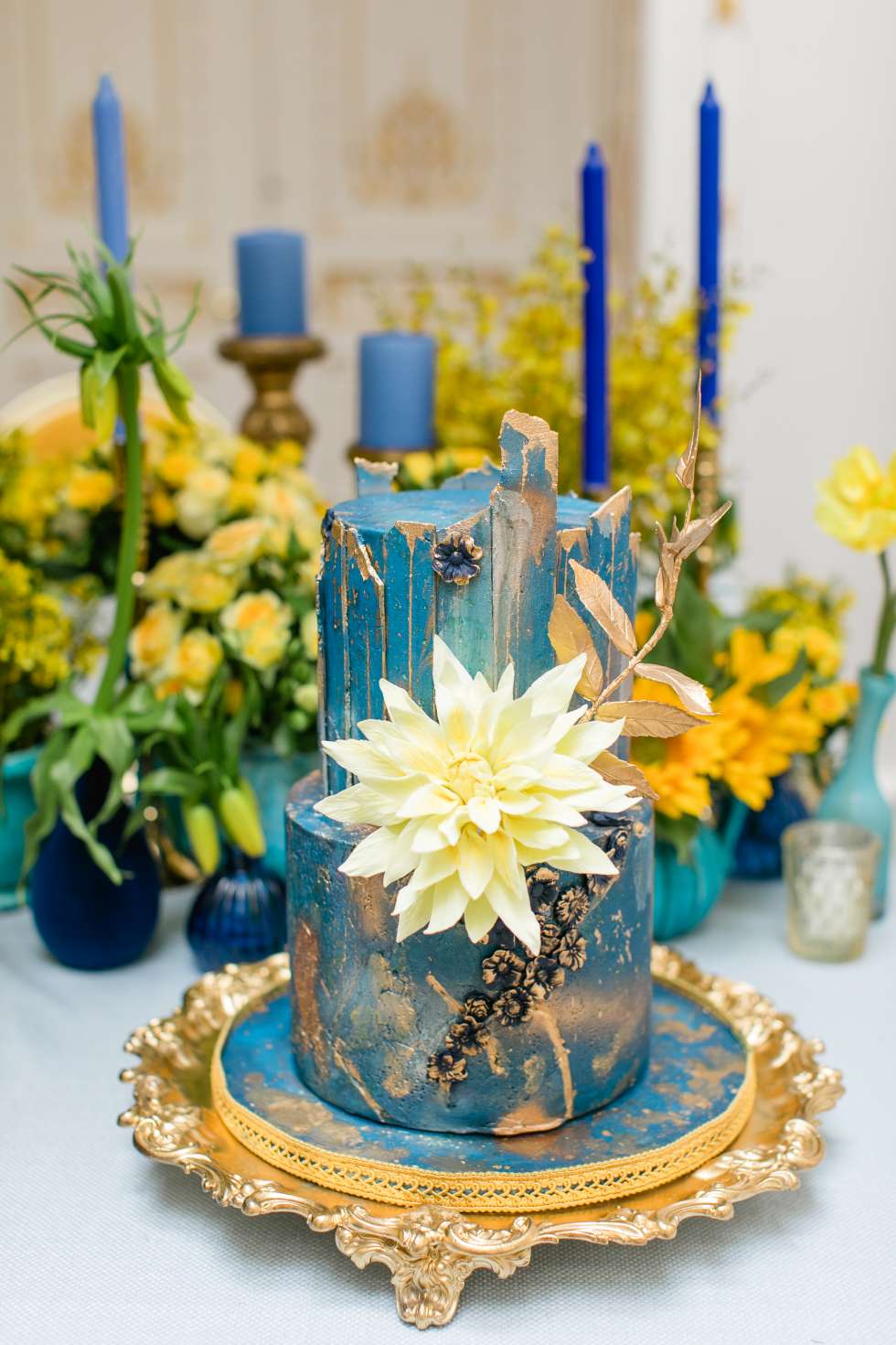 Blue Wedding Cake