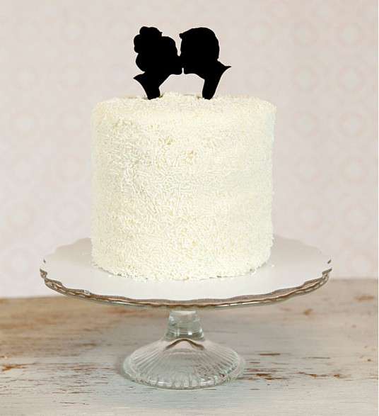 Silhouette Wedding Cake Toppers 1