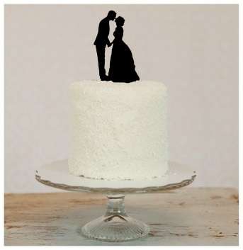 Silhouette Wedding Cake Toppers 2