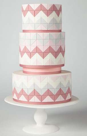 Geometric Wedding Cake 1