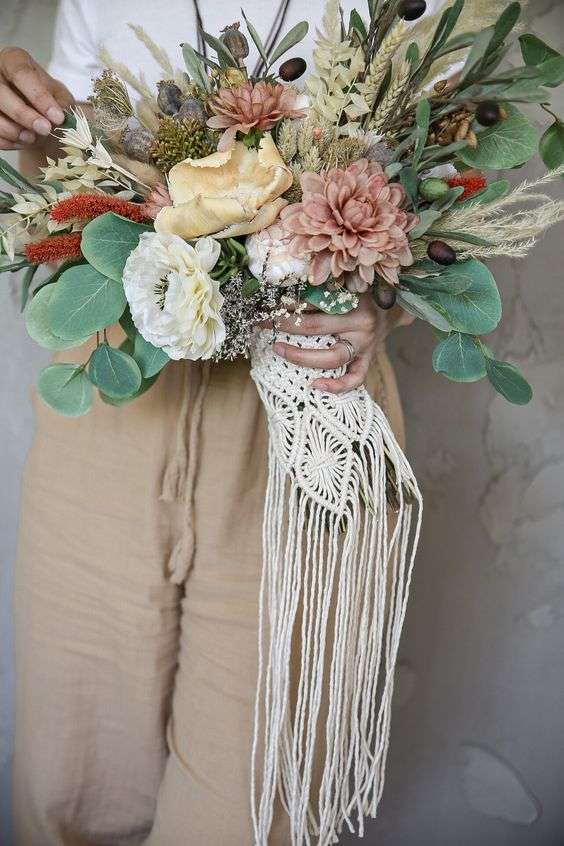 Macrame Wedding Bouquet