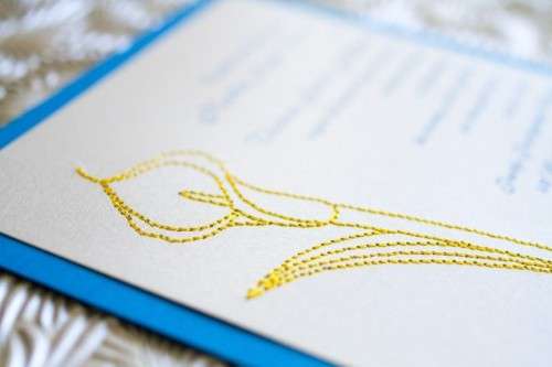 Embroidered Wedding Invitations 2