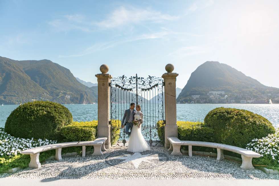 Destination wedding in Lugano, Switzerland
