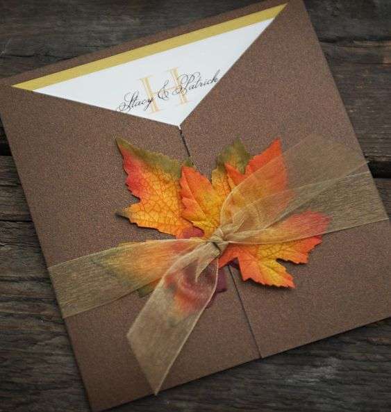 Leaves Wedding Invitations