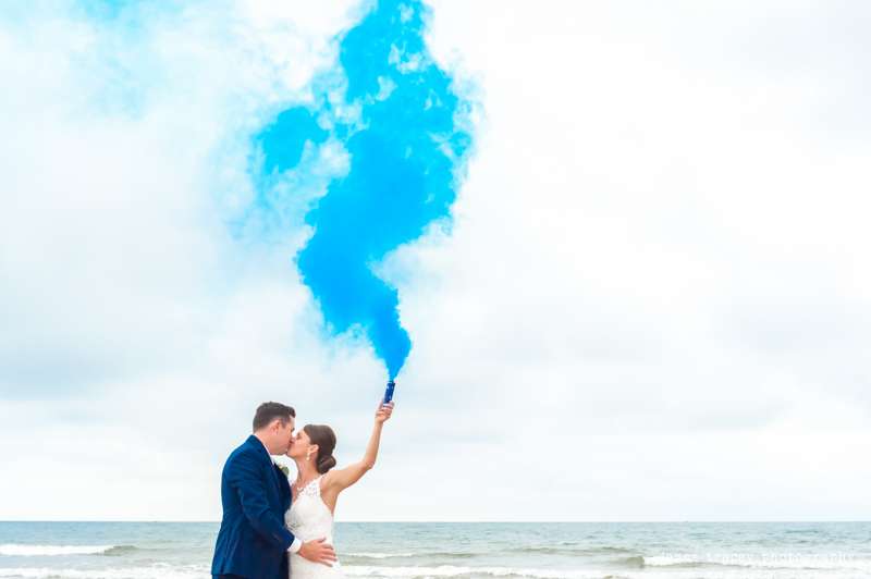 Smoke Bomb Wedding Pictures