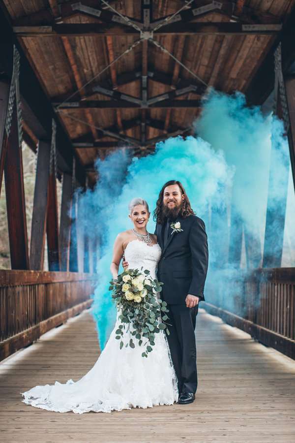 Smoke Bomb Wedding Pictures 2