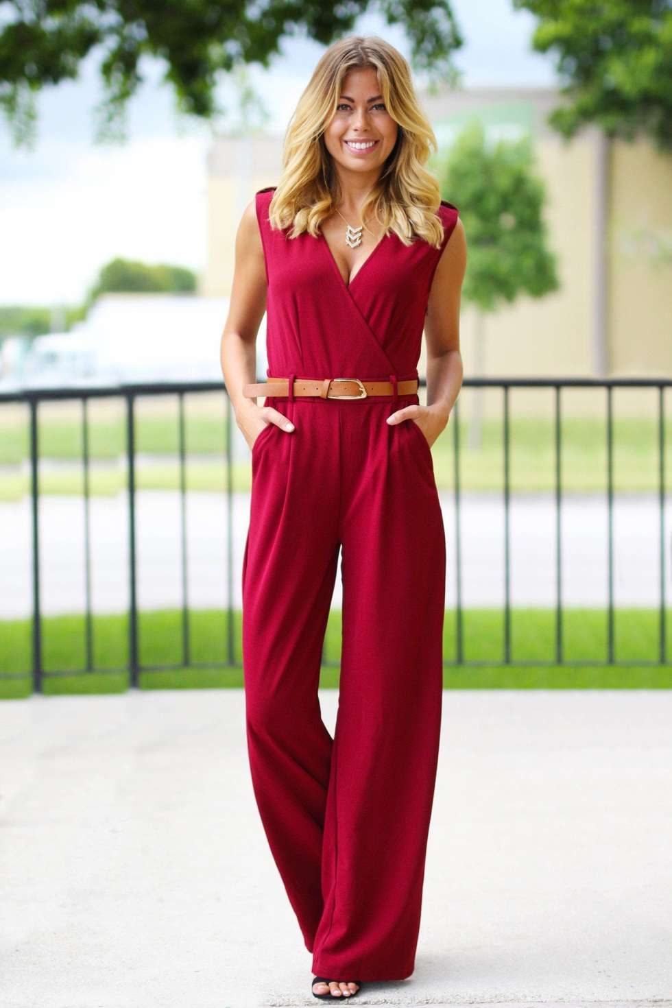 Jumpsuits with Belt 1