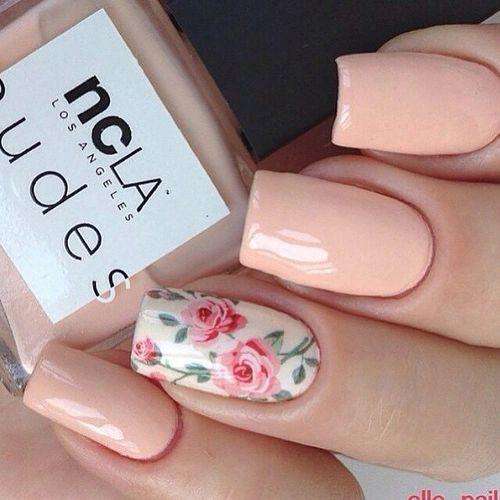 Floral Wedding Nails