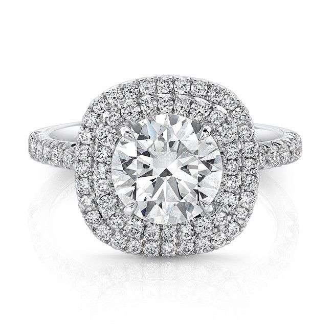 Double Halo Engagement Ring 1