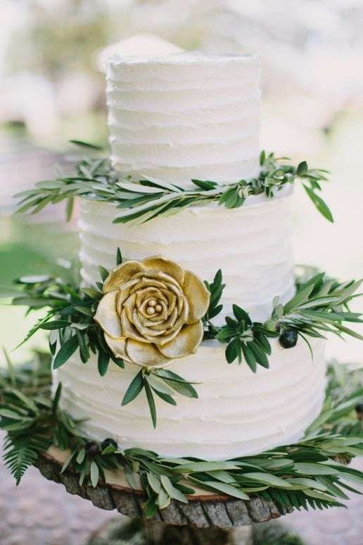 Olive Inspired Wedding Cake 2