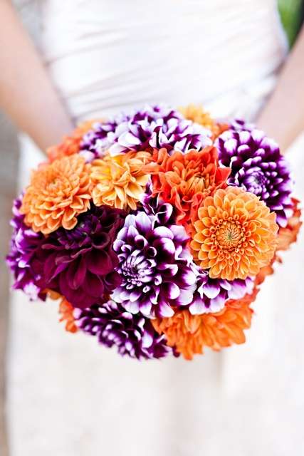Purple and Orange Wedding 3