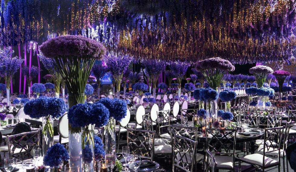 Blue and Purple Wedding