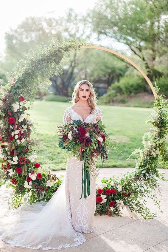 Red and Green Wedding