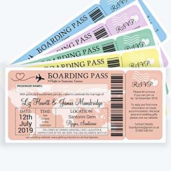 Boarding Pass Invitation