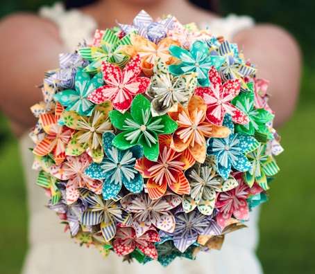 Origami Wedding Bouquet 2