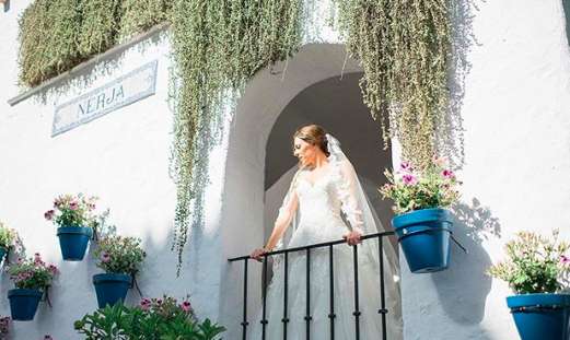 A bride at Hotel Puente Romano in Marbella 