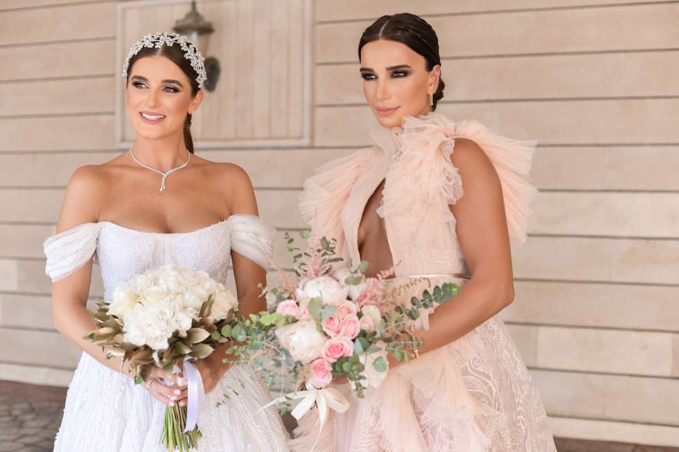 Lebanese bride and bridesmaid 