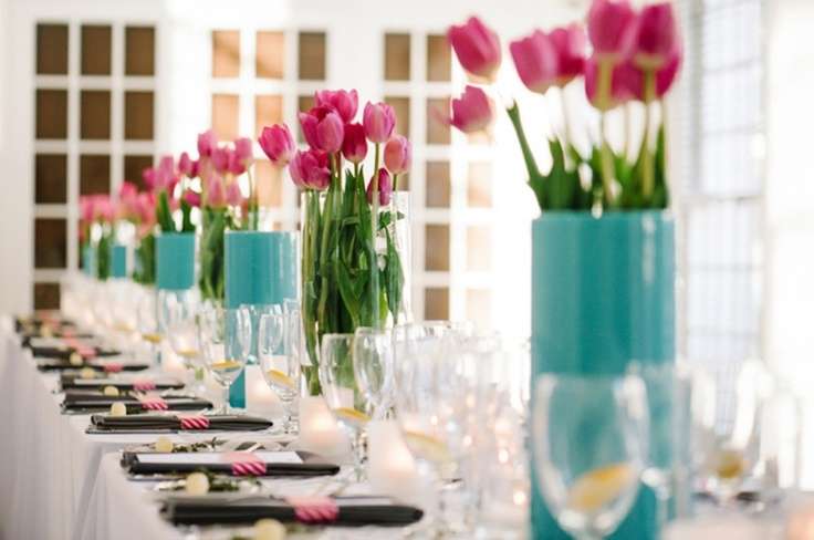 Pink and Aqua Wedding