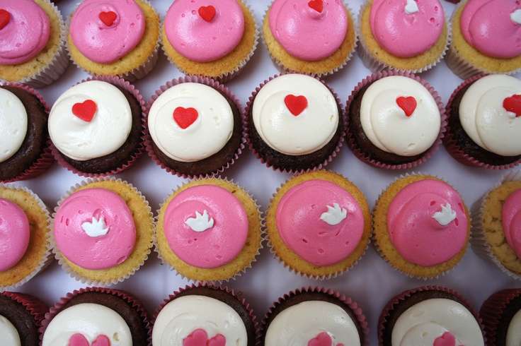 Pink and Red Cupcakes