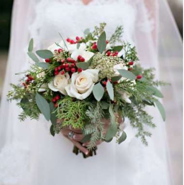 Wedding Bouquet with Berries